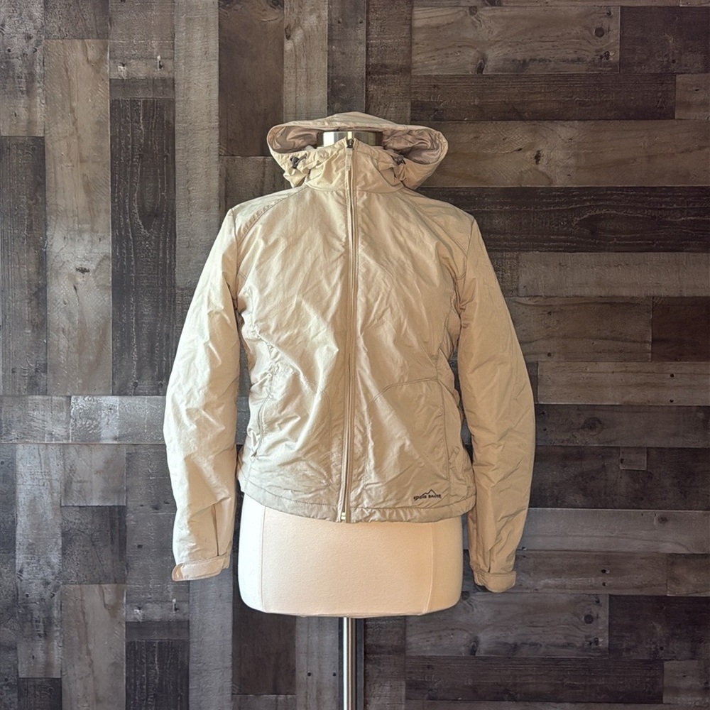 Men’s Eddie Bauer zip up hoodie jacket large waterproof fleece lined outdoor - Picture 12 of 12